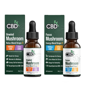 Mushroom & CBD Tincture Bundle by CBDfx