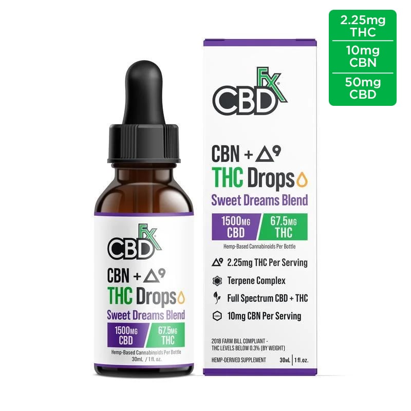 Ultra Full Spectrum CBD Oil Tincture for Sleep + THC + CBN - CBDfx Ultra Full Spectrum CBD Oil Tincture for Sleep + THC + CBN - CBDfx