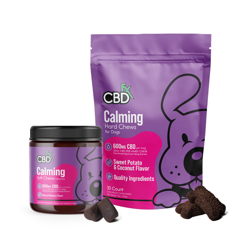 CBD Dog Treats: Calming Chews 600mg - CBDfx.com