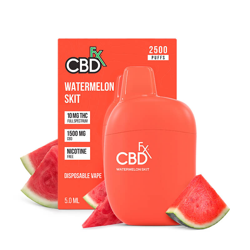 Watermelon Skit THC Vape Pen 1500mg CBD + 10mg THC - CBDfx.com Watermelon Skit THC Vape Pen 1500mg CBD + 10mg THC - CBDfx.com