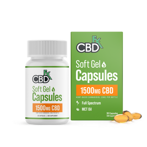 cbdfx photo render soft gel capsules ct mg mar