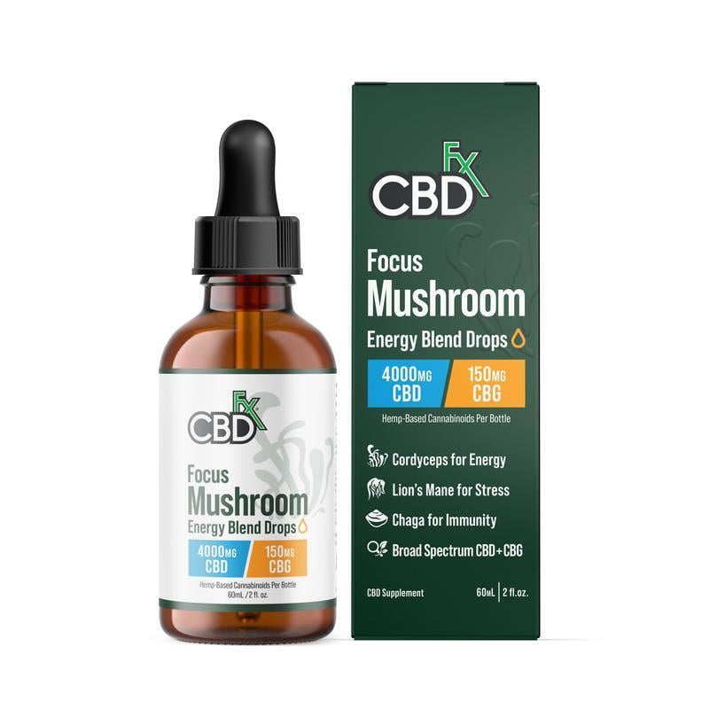 Focus Blend Mushroom Tincture + CBG + CBD - CBDfx