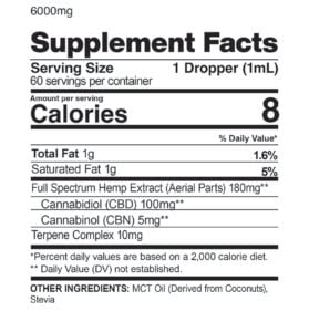 CBD + CBN Oil Calming Tincture - CBD Tincture for sleep - CBDfx