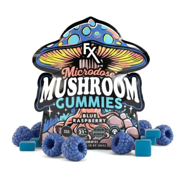 Microdose Mushroom Gummies - Blue Raspberry