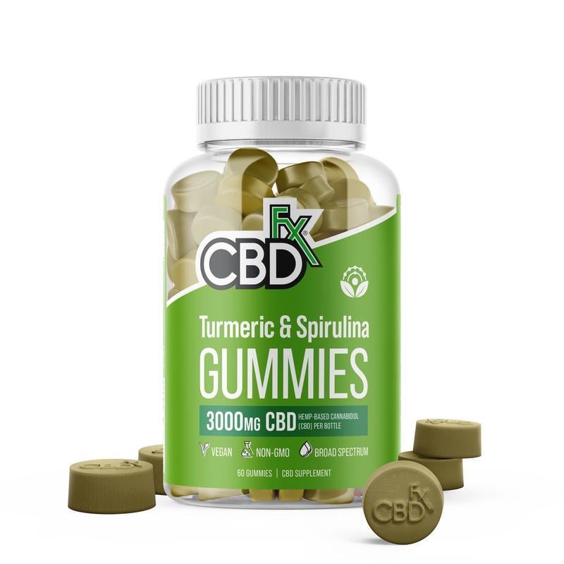 CBD Gummies with Turmeric and Spirulina 3000mg