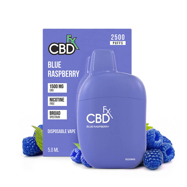 Blue Raspberry CBD Vape Pen | 1500mg Broad Spectrum CBD - CBDfx Blue Raspberry CBD Vape Pen | 1500mg Broad Spectrum CBD - CBDfx