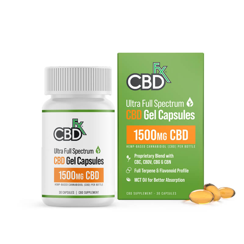 Full Spectrum CBD Gel Capsules 1500mg