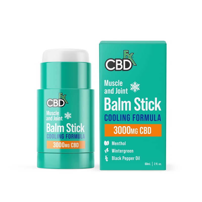 cbdfx us balm stick cooling formula muscle joint mg