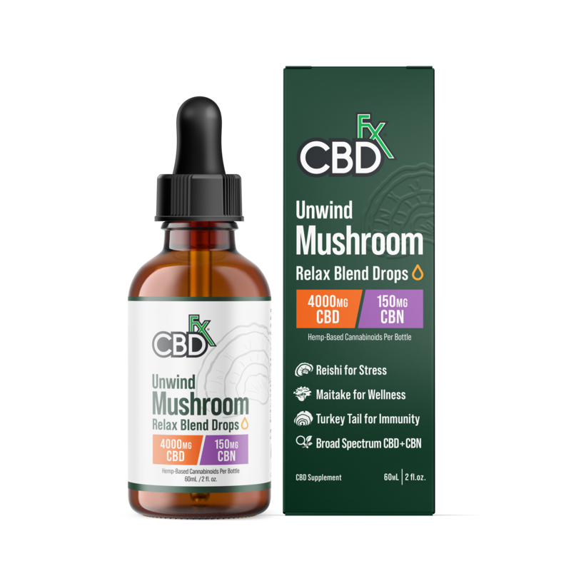 Mushroom Extract Tinctures with CBD Oil CBDfx